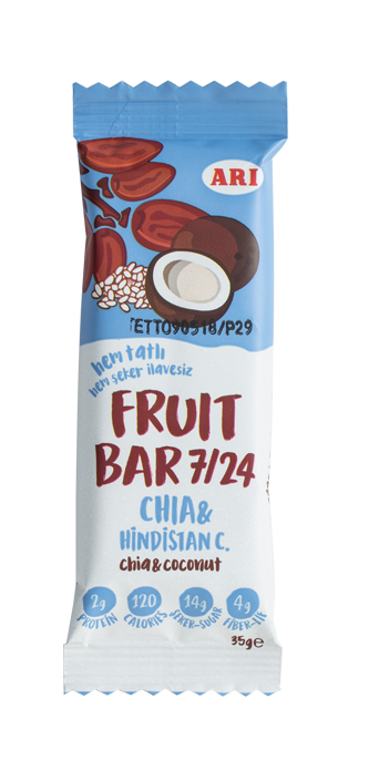 Chia & Hindistan Cevizli Fruit Bar 35gr